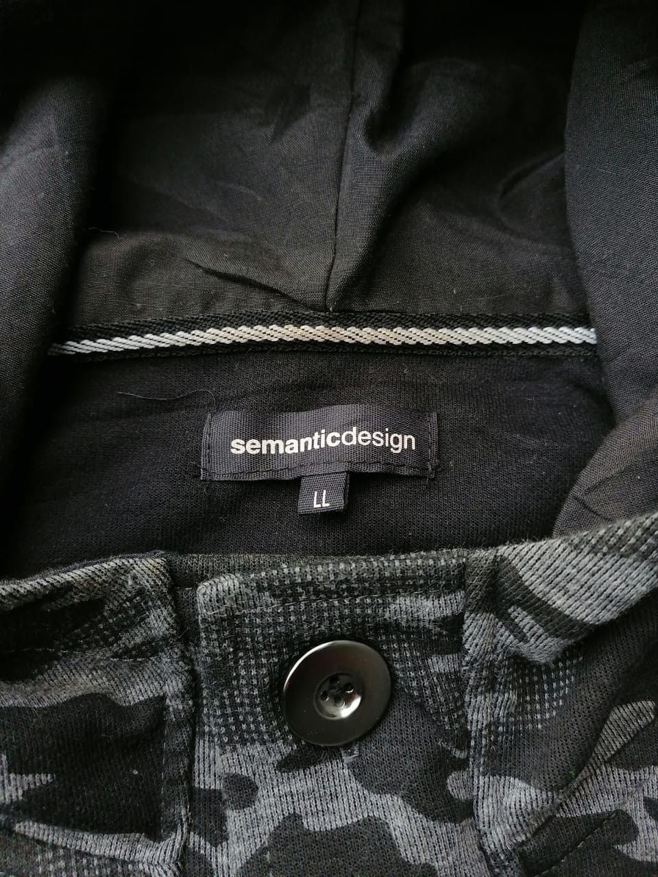 Japanese Brand Semanticdesign Camo Button Hoodie Size US M / EU 48-50 / 2 - 4 Thumbnail