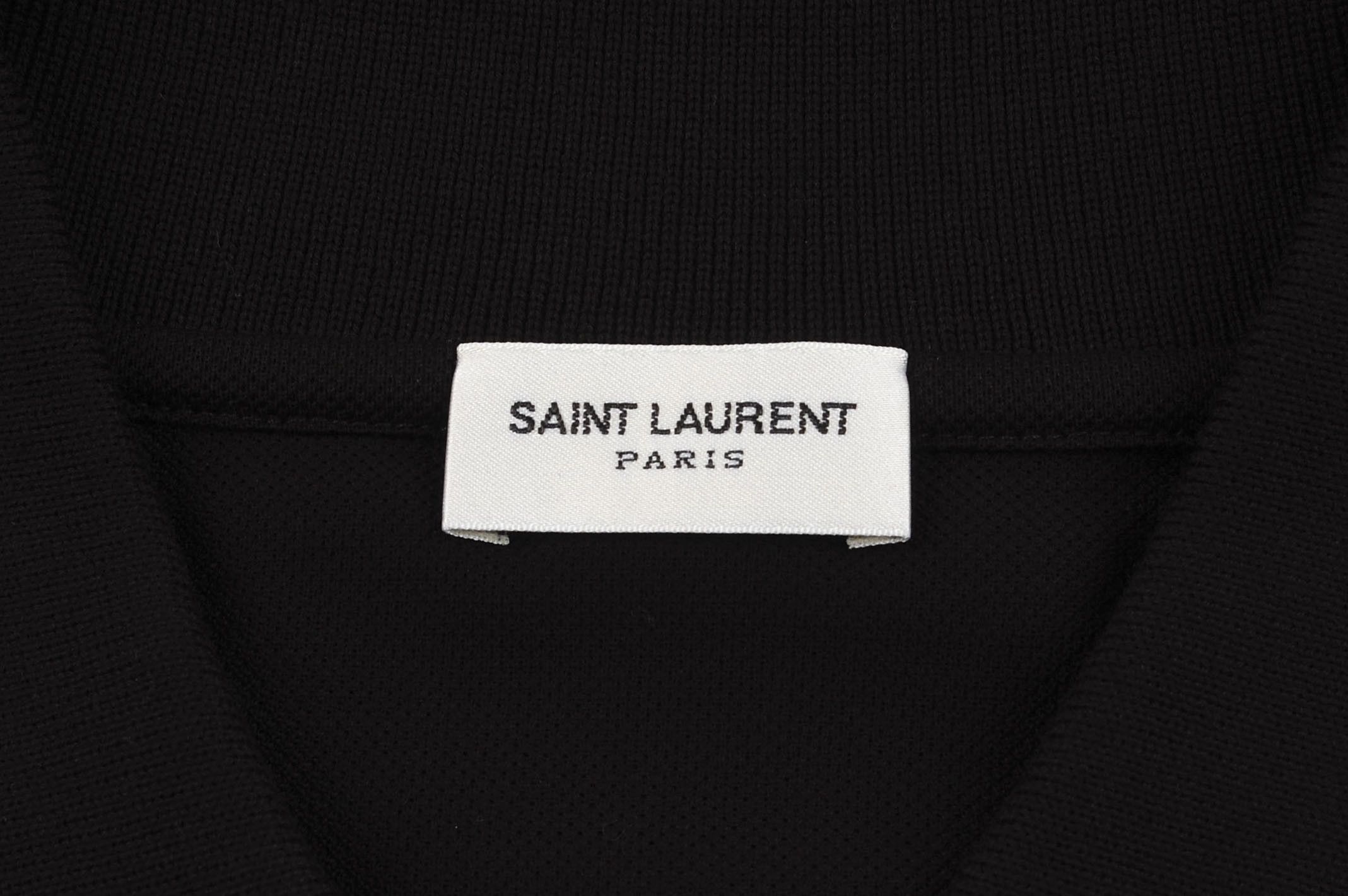 Saint Laurent Paris Original Saint Laurent Men Polo Black Shirt Size US M / EU 48-50 / 2 - 6 Thumbnail