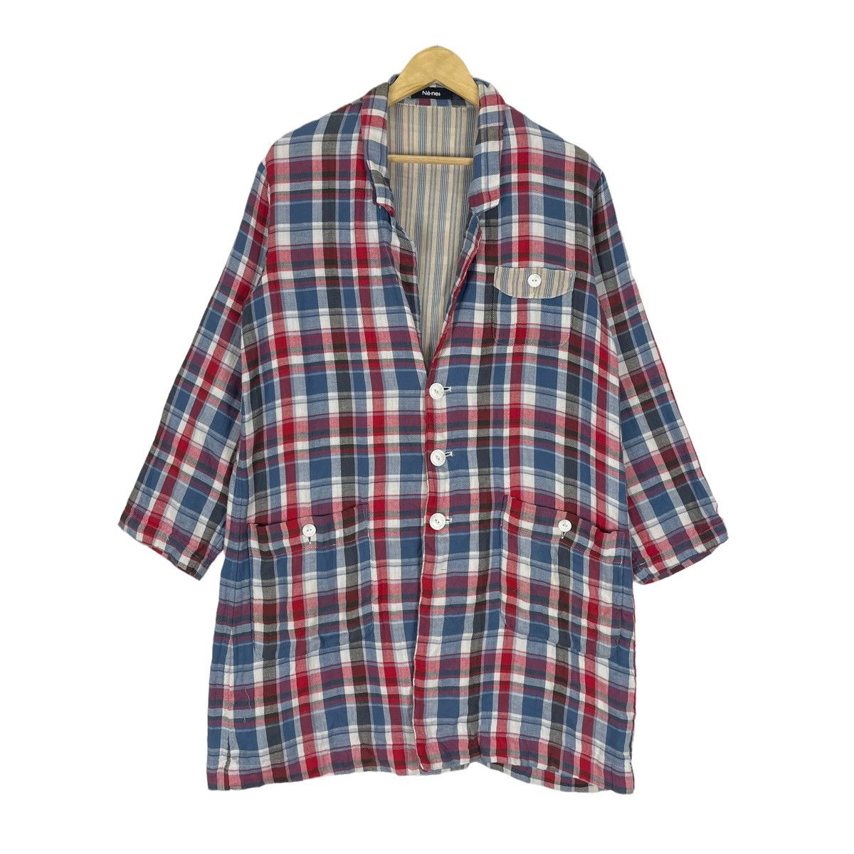 ⚡️NE NET ISSEY MIYAKE PLAIDS FLANNEL BUTTON SHIRT