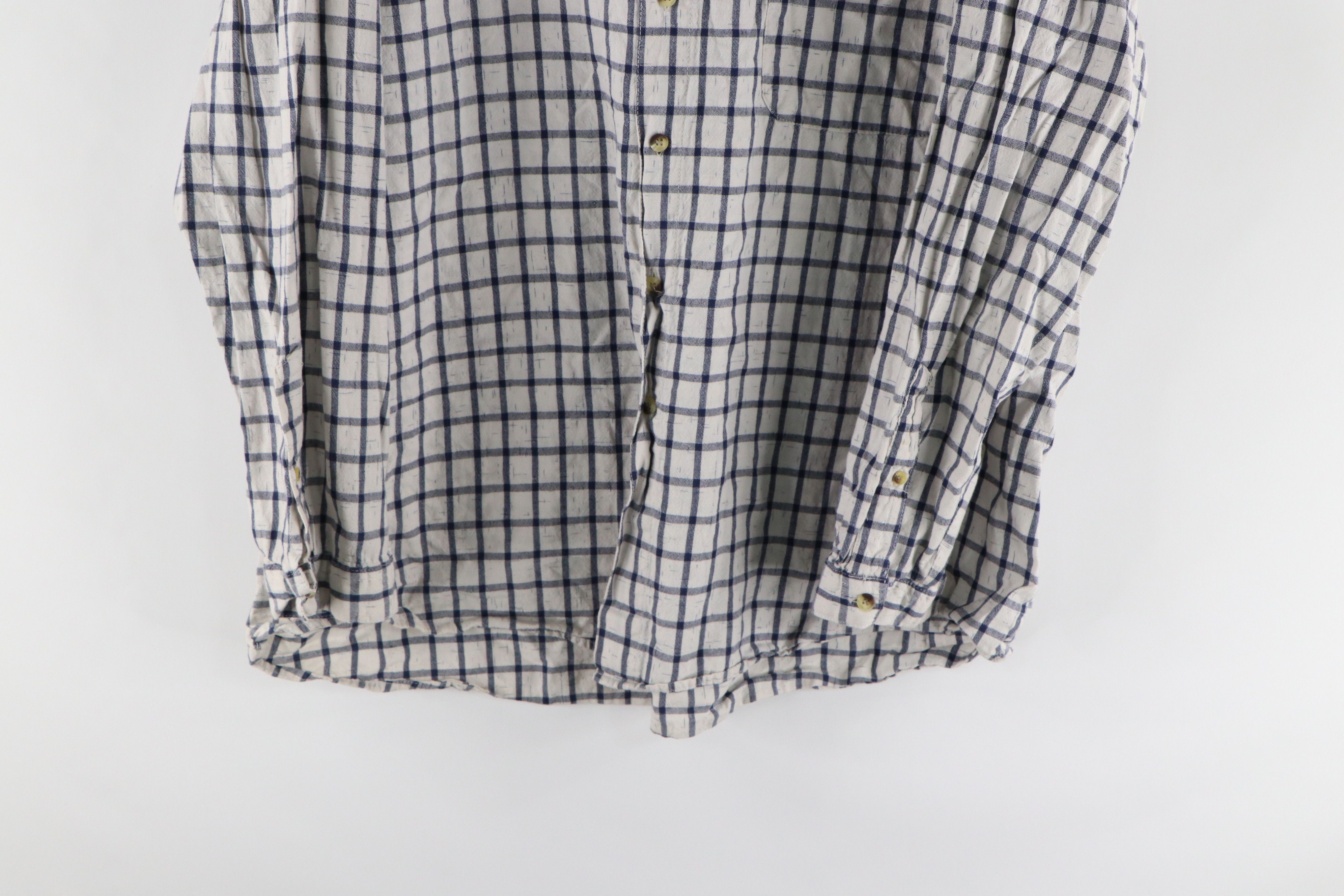 Vintage Vintage 90s Streetwear Banded Collar Button Shirt Cotton Size US XXL / EU 58 / 5 - 3 Thumbnail