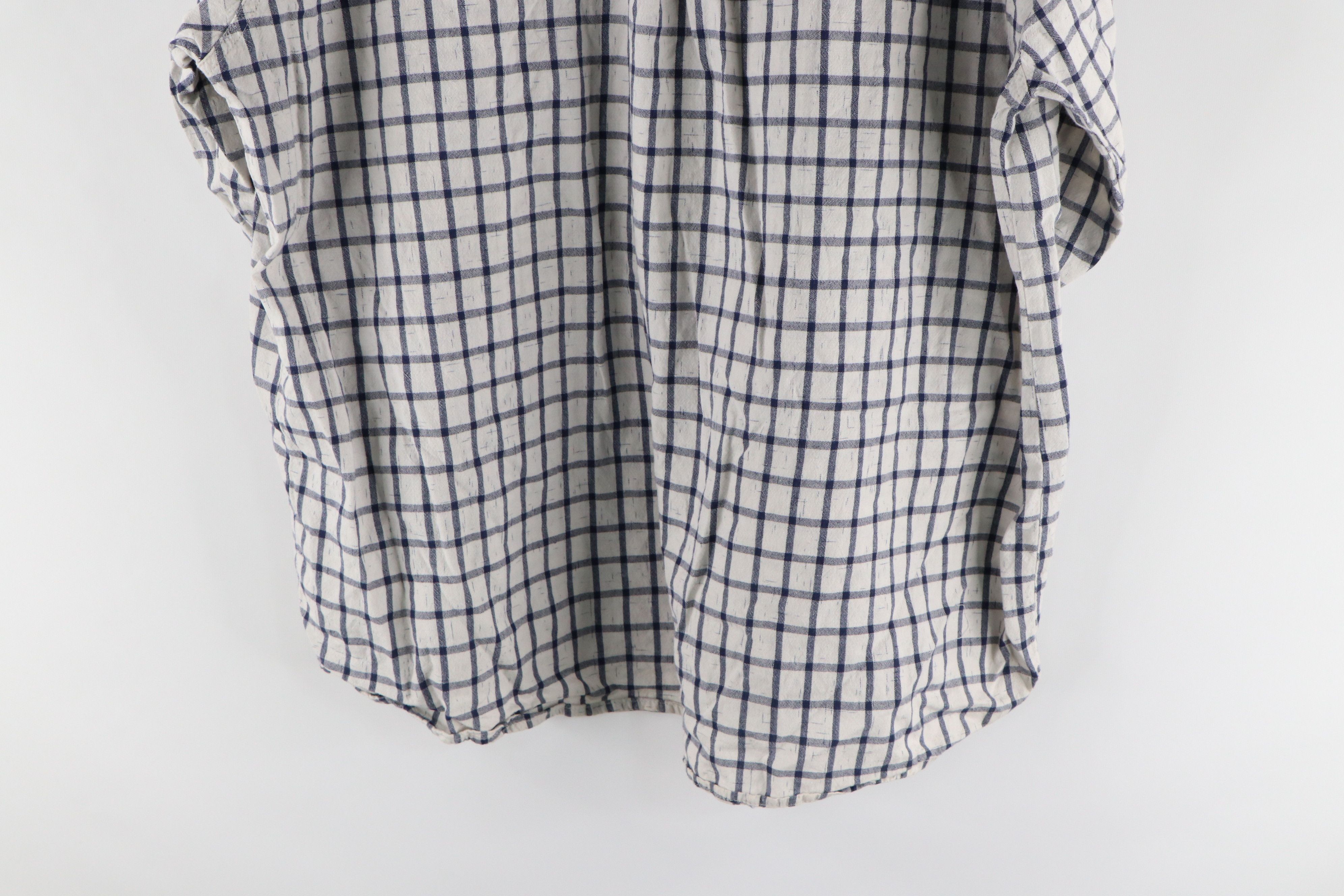 Vintage Vintage 90s Streetwear Banded Collar Button Shirt Cotton Size US XXL / EU 58 / 5 - 8 Preview