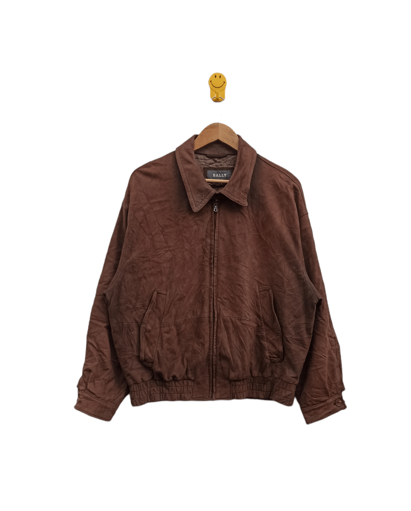Bally Vintage Bally leather Jacket Harrington Style Size US M / EU 48-50 / 2 - 2 Thumbnail
