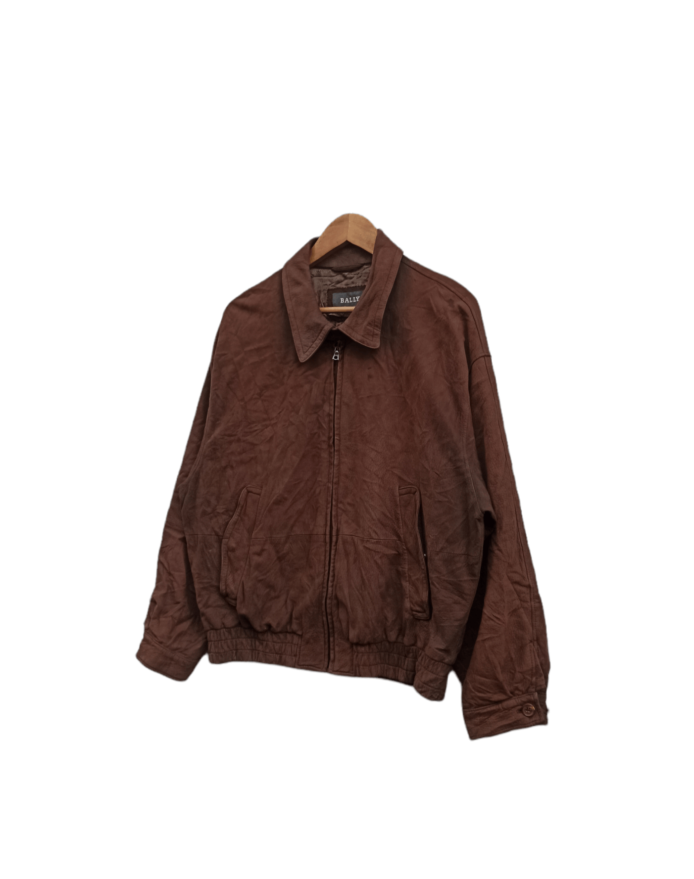 Bally Vintage Bally leather Jacket Harrington Style Size US M / EU 48-50 / 2 - 3 Thumbnail