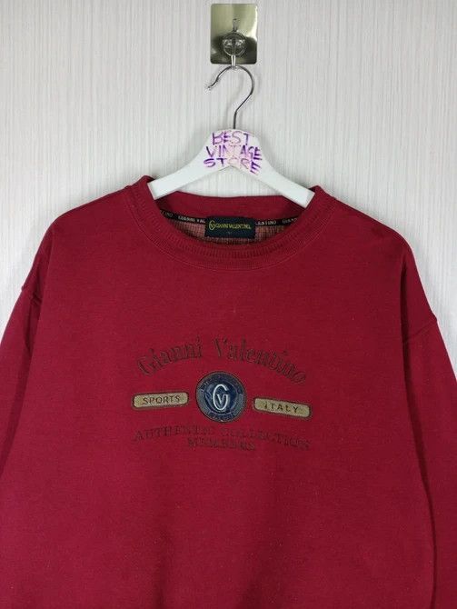 Gianni Valentino × Valentino × Vintage Vintage 90's Gianni Valentino Embroidered Logo Sweatshirt Size US L / EU 52-54 / 3 - 1 Thumbnail