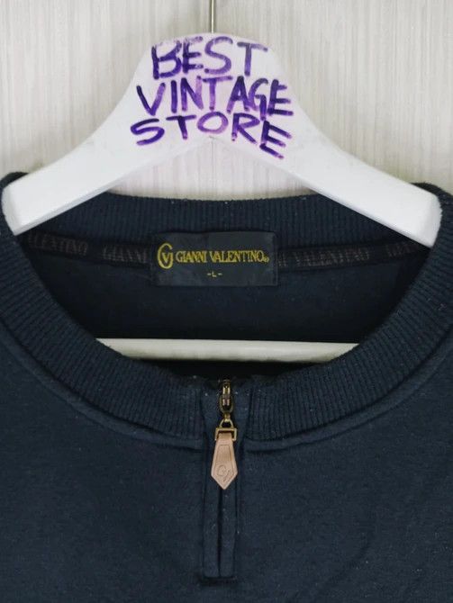 Gianni Valentino × Valentino × Vintage Vintage Gianni Valentino Embroidered Logo Crewneck Size US L / EU 52-54 / 3 - 4 Thumbnail