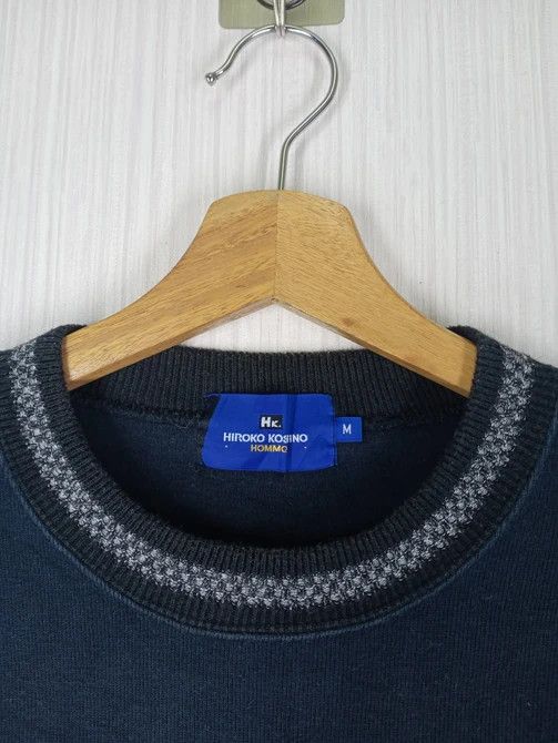 Hiroko Koshino Homme × Vintage Vintage Hiroko Koshino Homme Embroidered Logo Sweatshirt Size US M / EU 48-50 / 2 - 6 Thumbnail