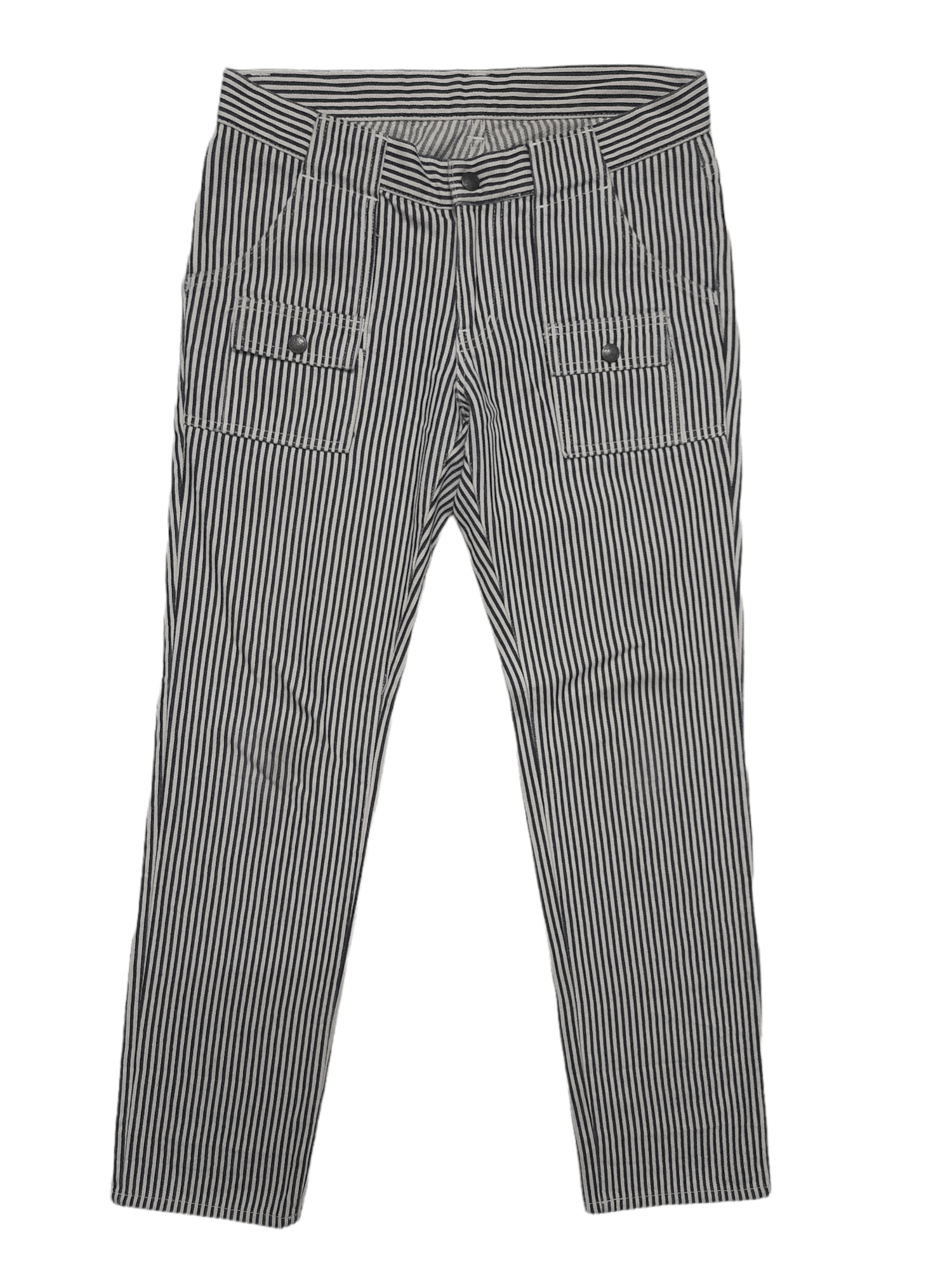 Beams Plus BeamsBoy Japan Hickory Stripe Denim Bush Pant (E286) Size US 30 / EU 46 - 1 Thumbnail