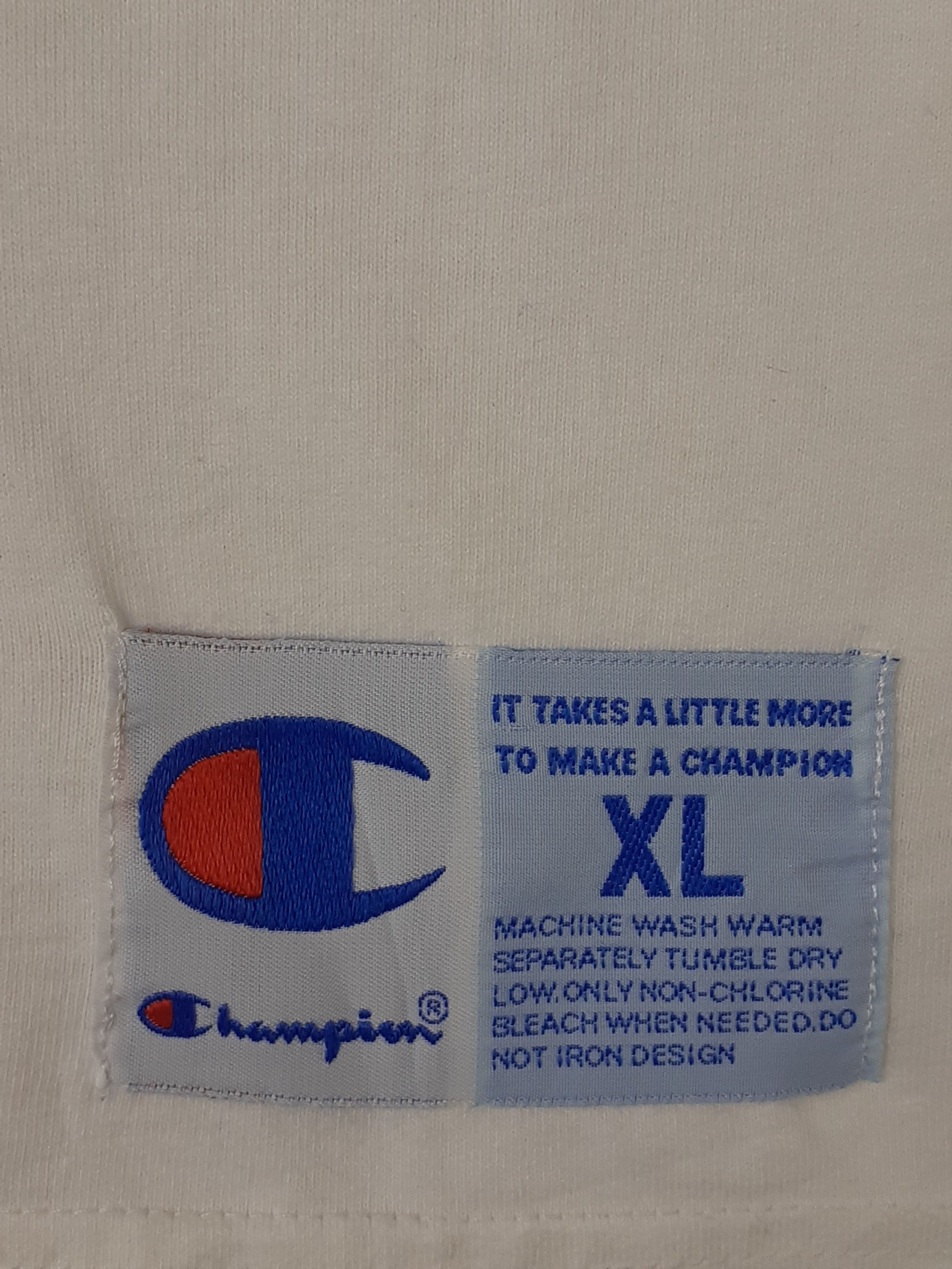 Champion × Vintage Champion vintage white Tshirt #2749 Size US L / EU 52-54 / 3 - 7 Thumbnail