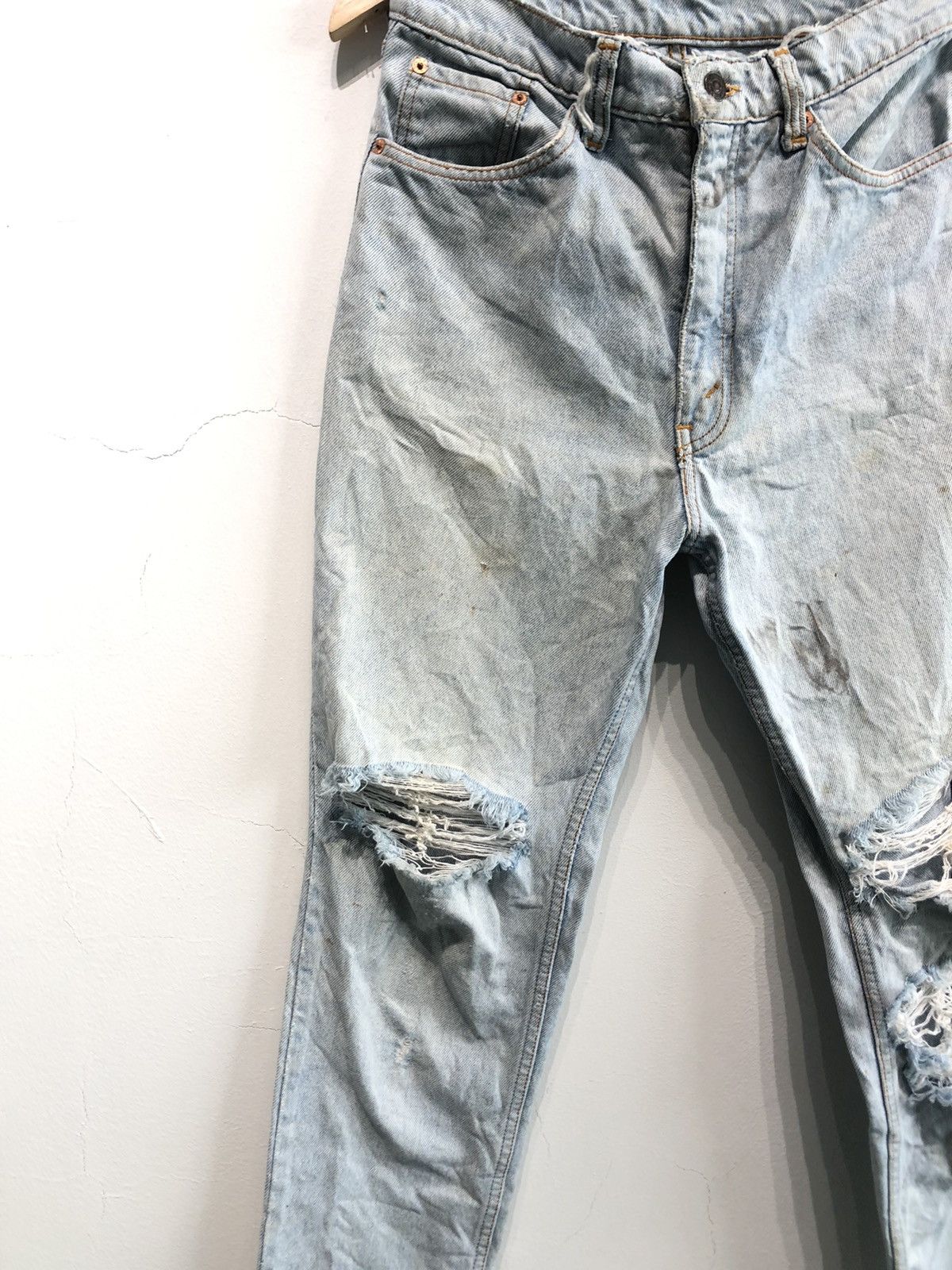 Kapital Levis 504 Distressed Denim Size US 29 - 3 Thumbnail
