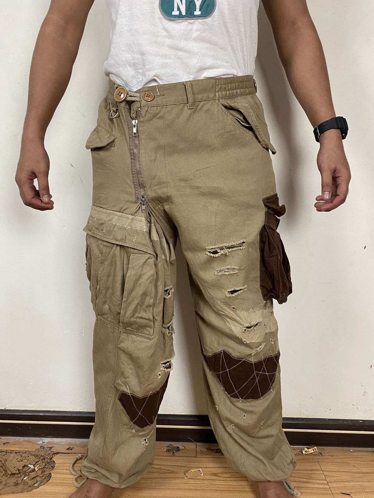Japanese Brand 🔥SALE🔥STREET FASHION DESIGN PANTS BY KINGLY MASK Size US 33 - 10 Thumbnail