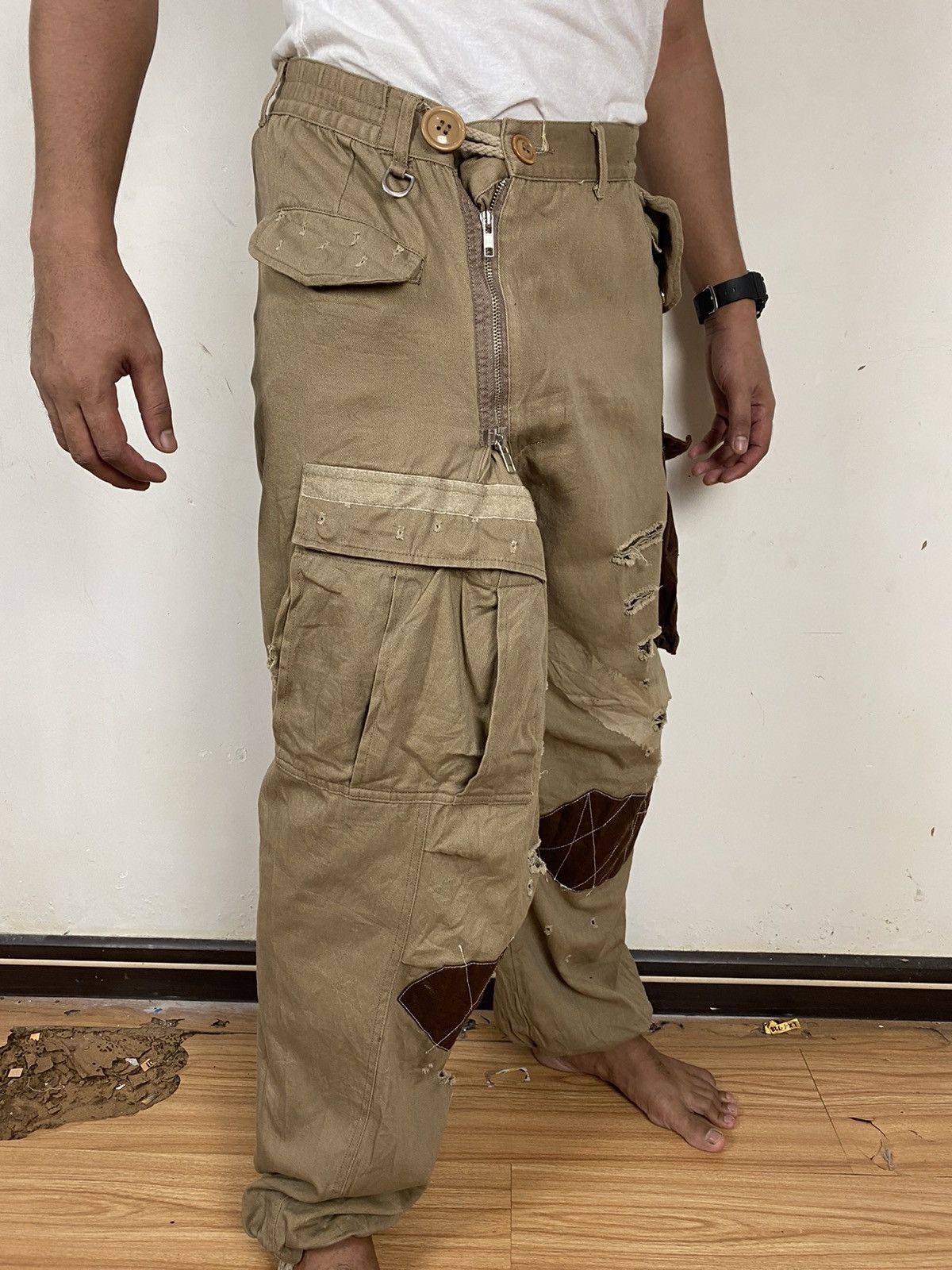 Japanese Brand 🔥SALE🔥STREET FASHION DESIGN PANTS BY KINGLY MASK Size US 33 - 11 Thumbnail