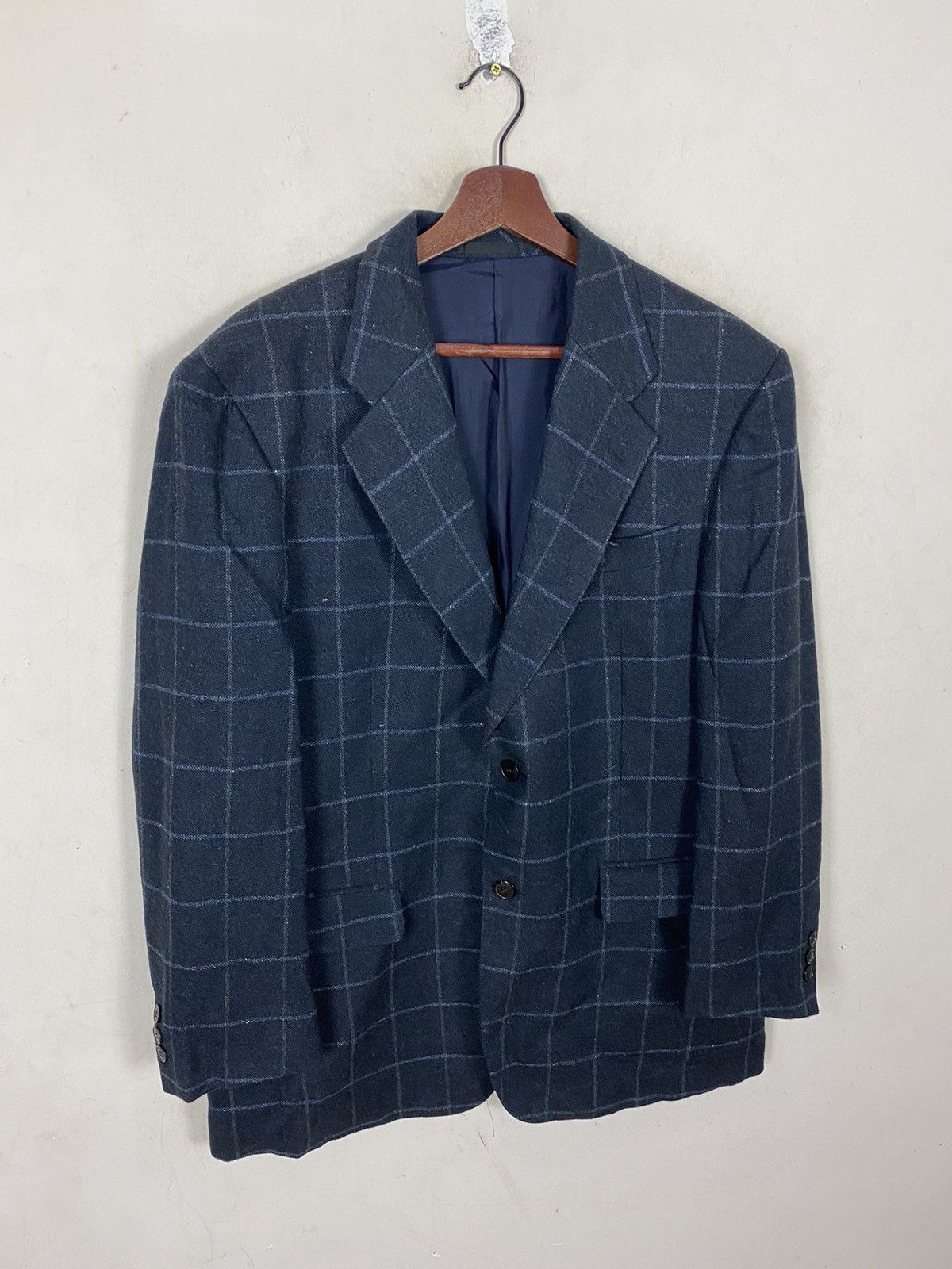 Lanvin 🔥 SALE🔥LANVIN COLLECTION CHECKED DESIGN BLAZERS Size US L / EU 52-54 / 3 - 3 Thumbnail