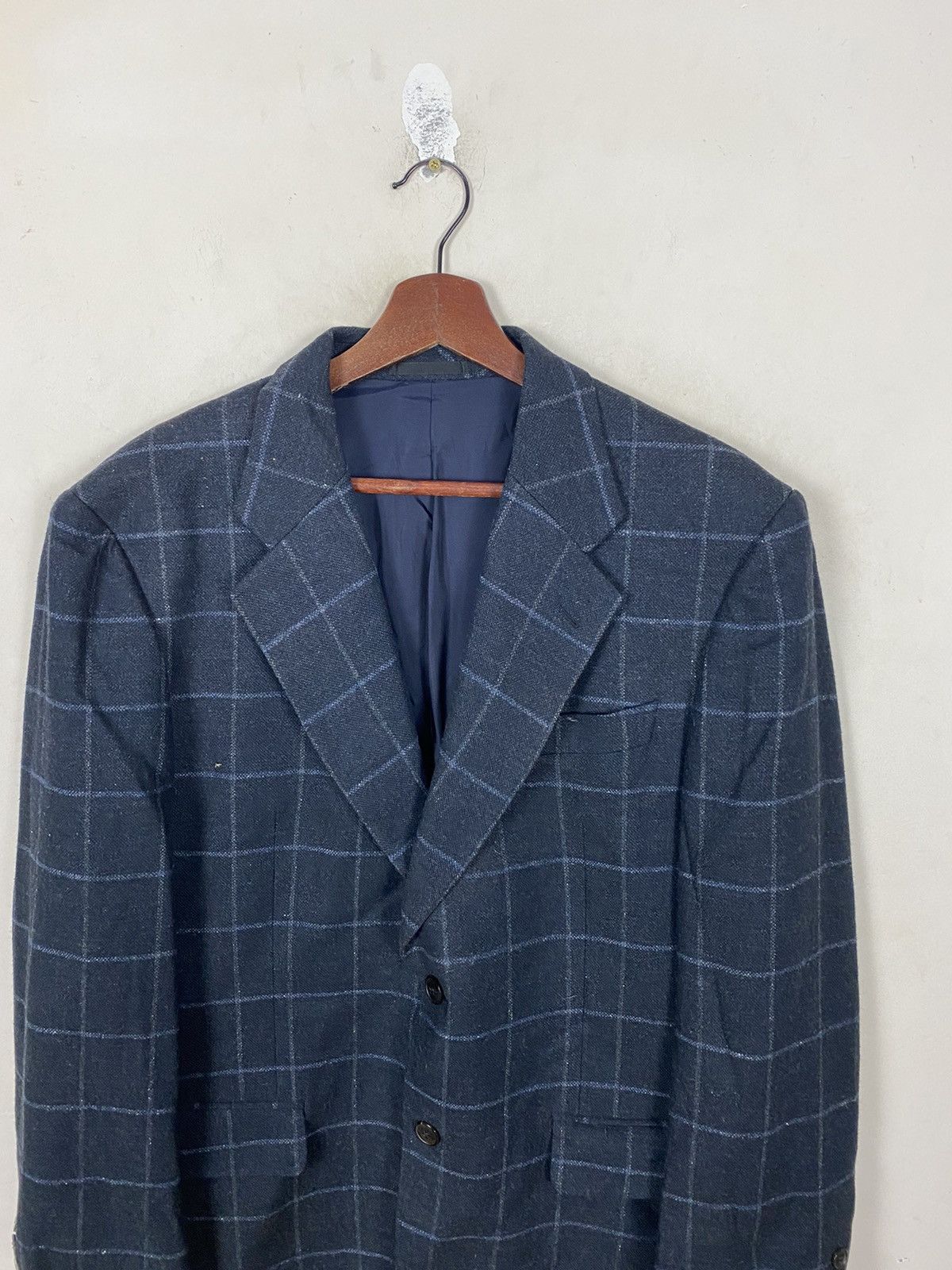 Lanvin 🔥 SALE🔥LANVIN COLLECTION CHECKED DESIGN BLAZERS Size US L / EU 52-54 / 3 - 5 Thumbnail