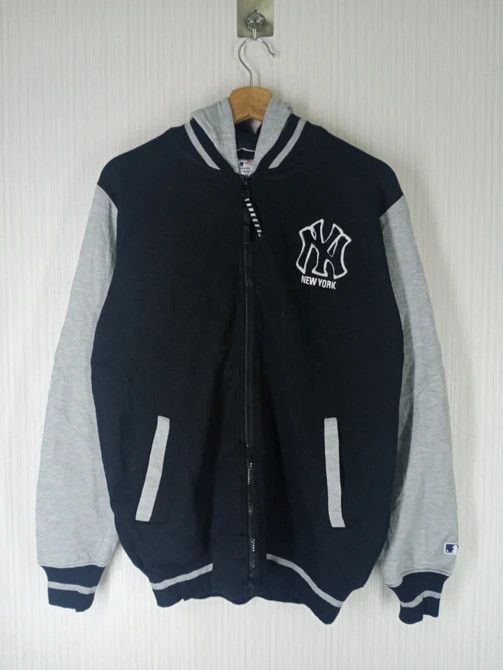 New York Yankees Rare MLB New York Yankees Zipper Hoodie Sweatshirt Size US L / EU 52-54 / 3 - 2 Thumbnail