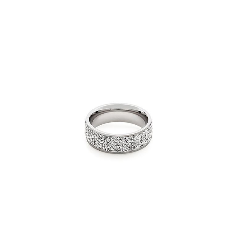 Jewelry × Vintage Hip Hop Sparkling Titanium Men's Ring Size ONE SIZE - 1 Thumbnail