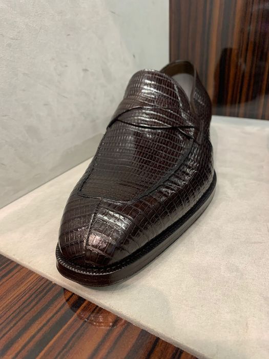 Tom Ford Crocodile Loafer Shoes in Brown | Grailed