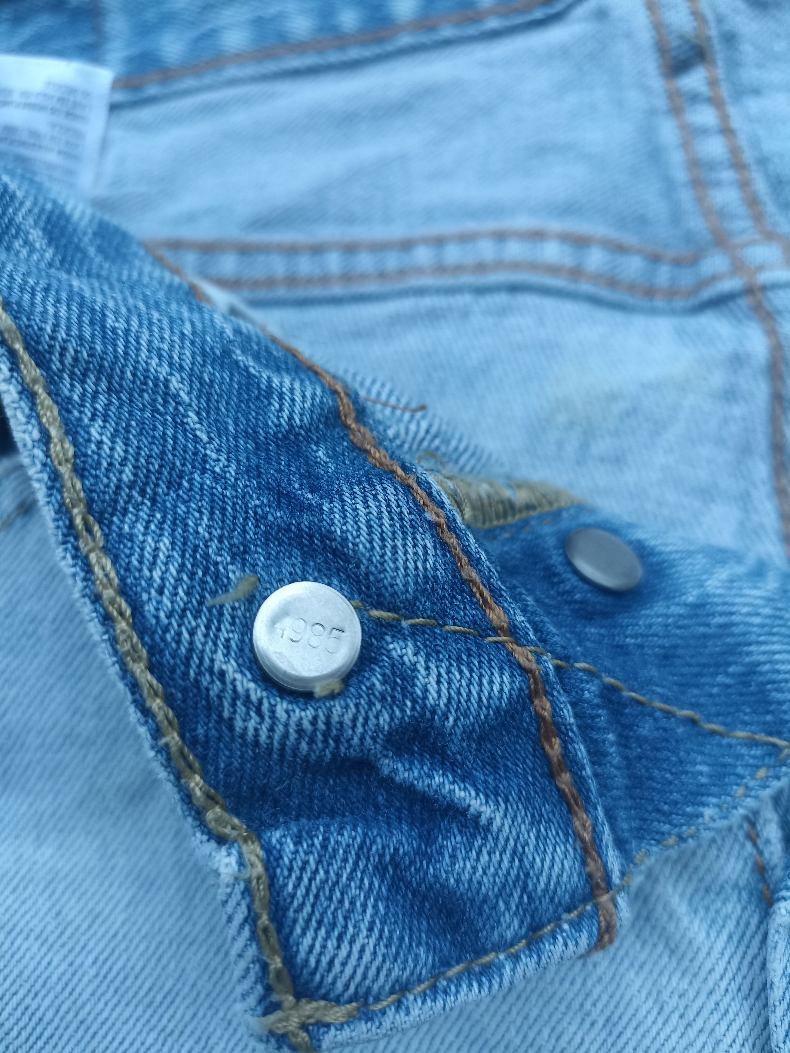 Jean × Levi's × Vintage Vintage Levis 501 Light Wash Jeans - J201 Size US 33 - 4 Thumbnail