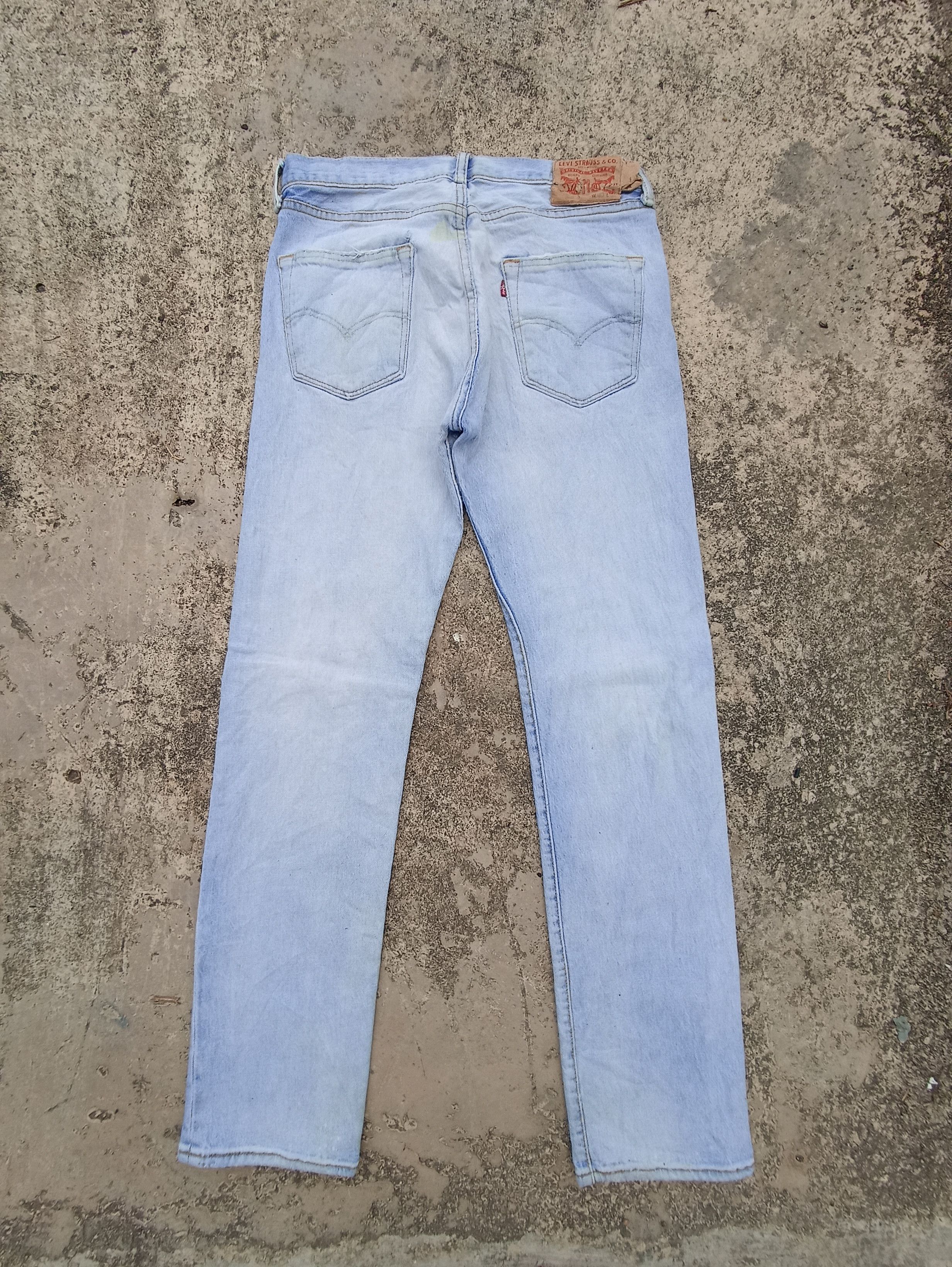 Jean × Levi's × Vintage Vintage Levis 501 Light Wash Jeans - J201 Size US 33 - 2 Thumbnail