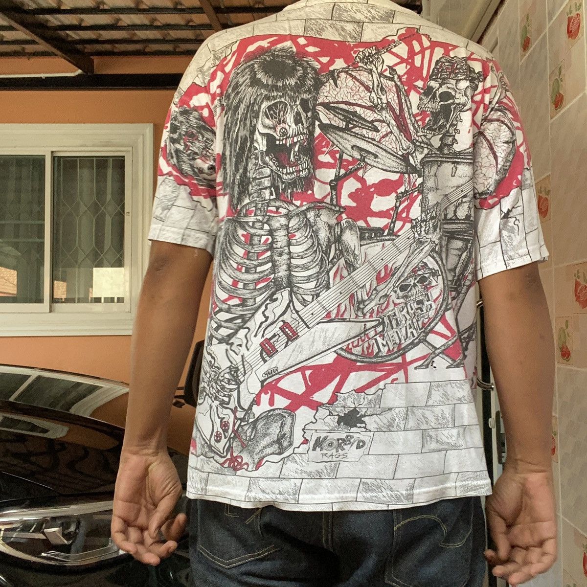 Band Tees × Vintage Rare Vintage 90s Morbid Rags - Thrash Metal Size US XL / EU 56 / 4 - 2 Thumbnail
