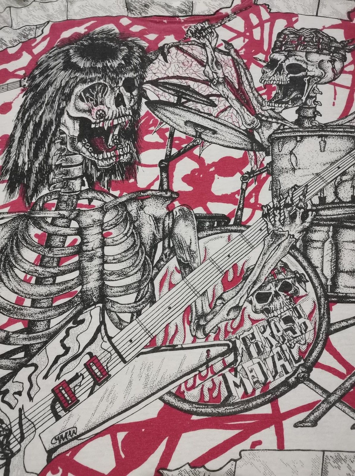 Band Tees × Vintage Rare Vintage 90s Morbid Rags - Thrash Metal Size US XL / EU 56 / 4 - 4 Thumbnail