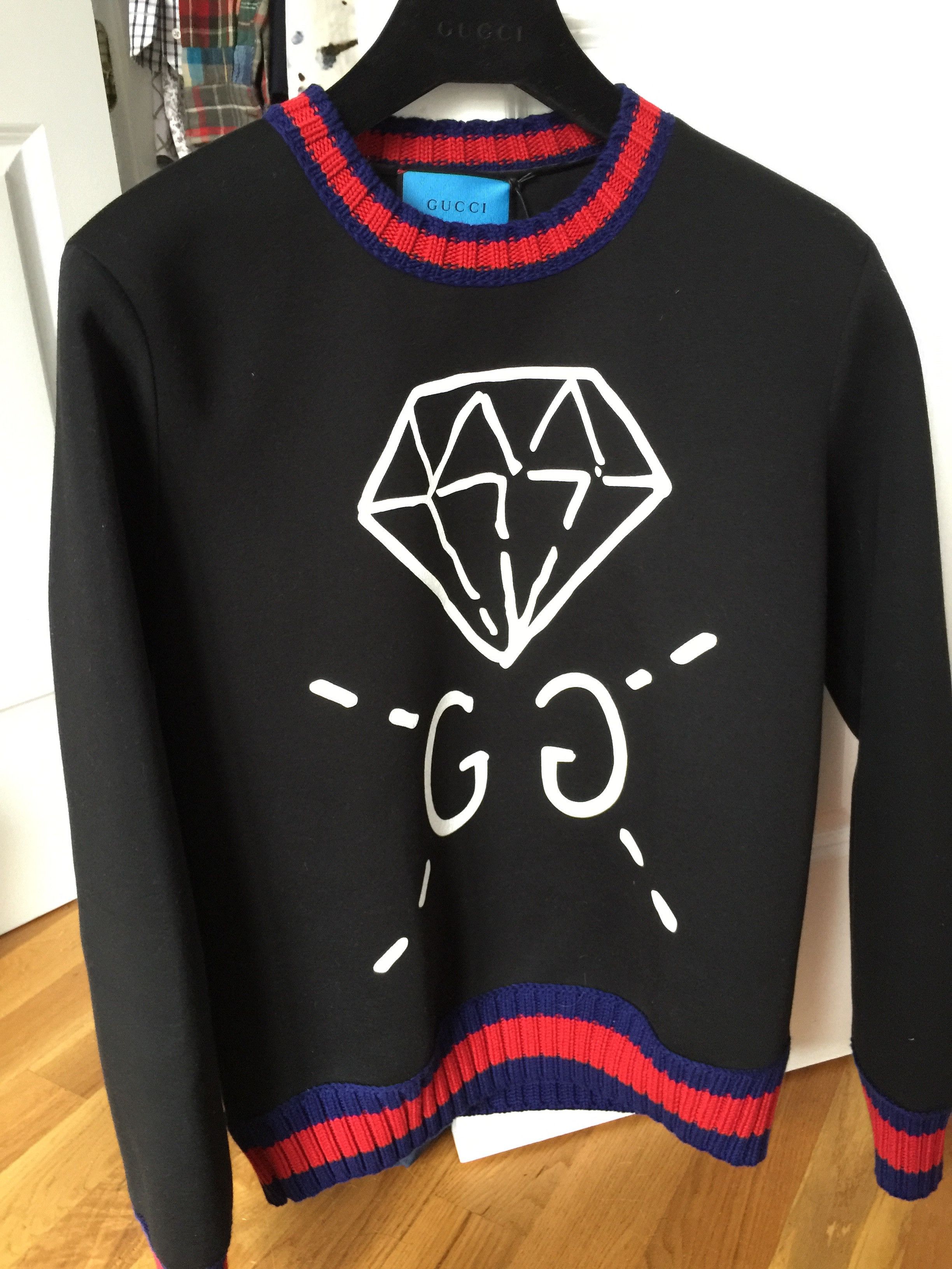 Gucci Gucci Ghost Diamond Sweater | Grailed
