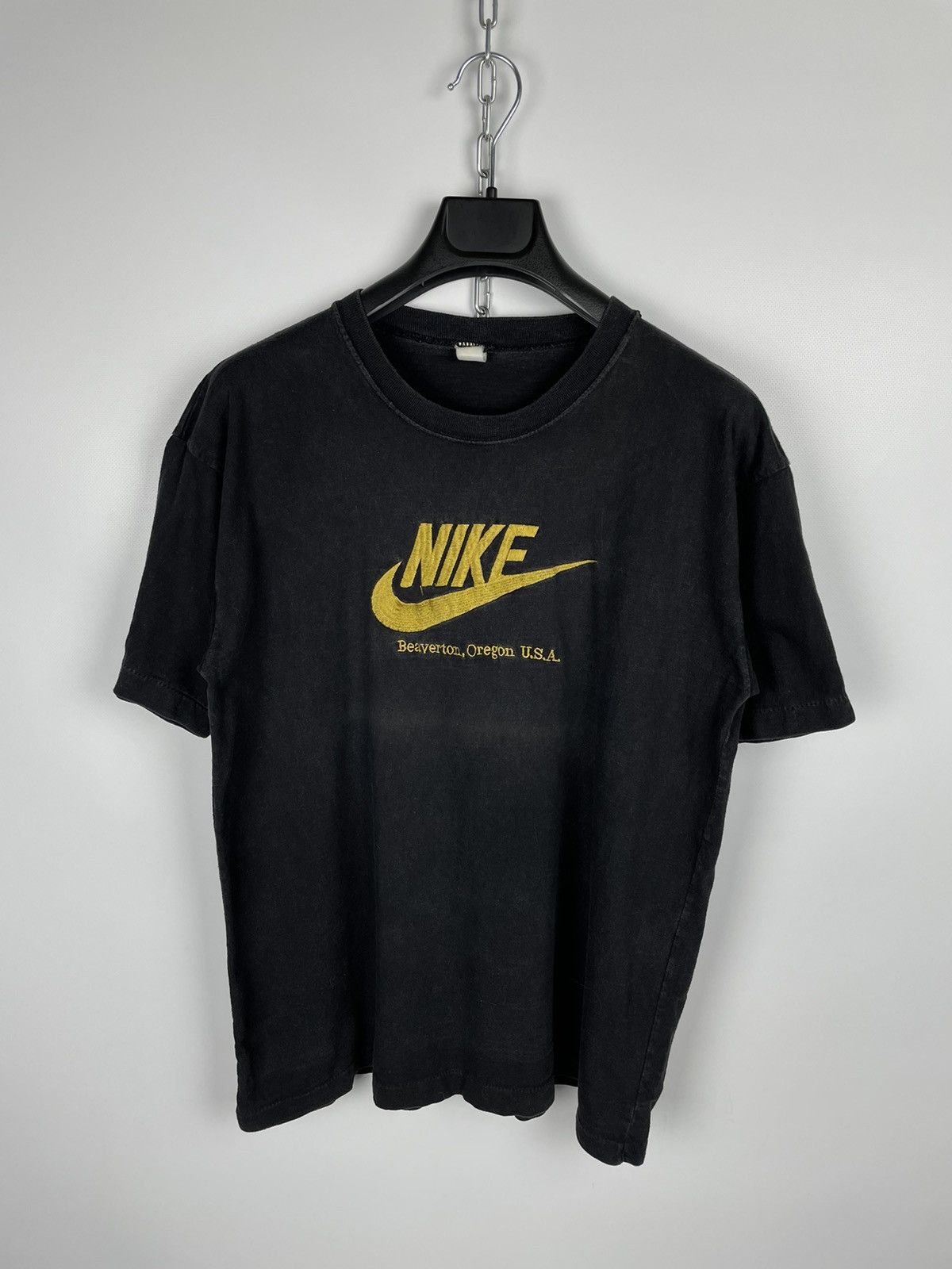 Nike × Vintage Vintage 80s Nike Oregon Faded T-Shirt Size US S / EU 44-46 / 1 - 3 Thumbnail