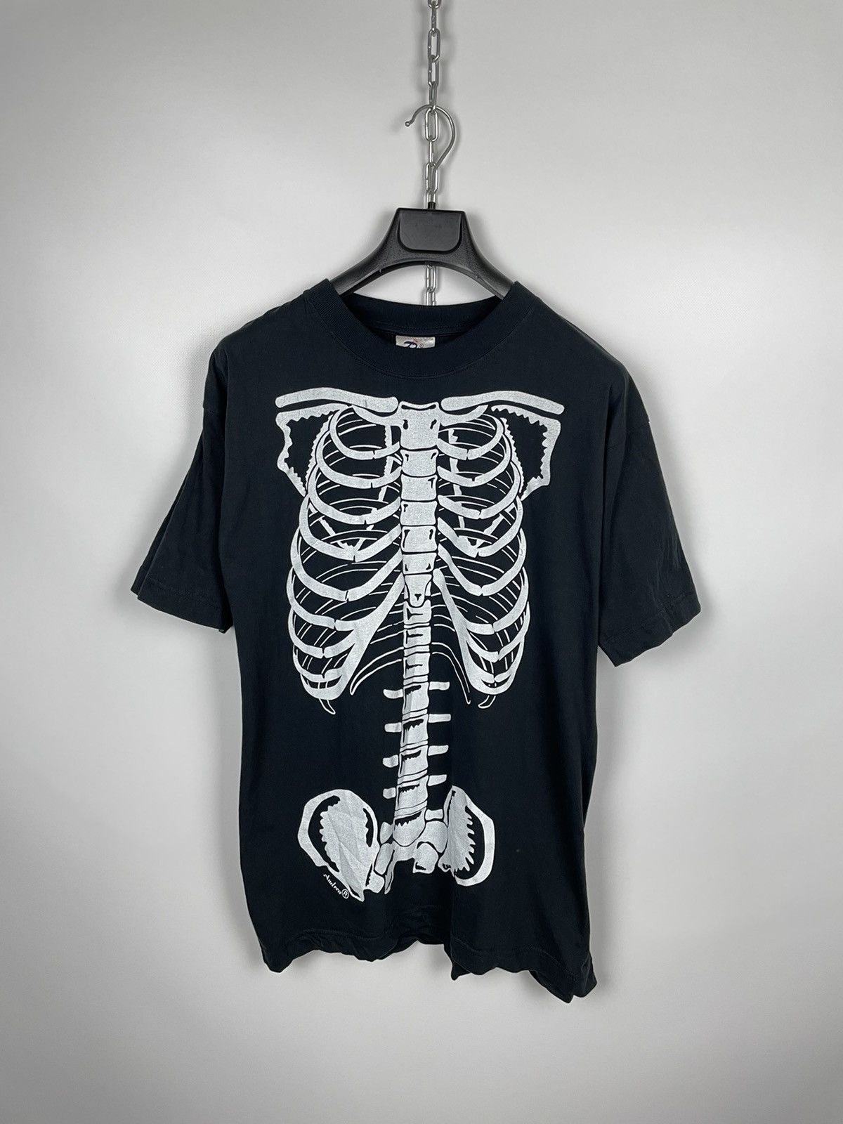 Other × Vintage Vintage 90s Skeleton T-Shirt Size US XL / EU 56 / 4 - 3 Thumbnail