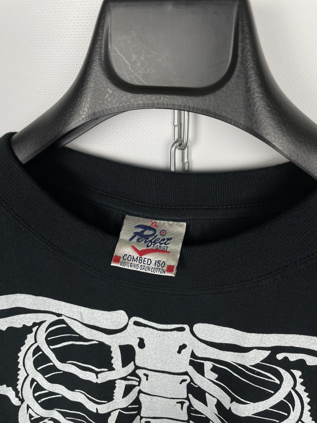 Other × Vintage Vintage 90s Skeleton T-Shirt Size US XL / EU 56 / 4 - 7 Thumbnail