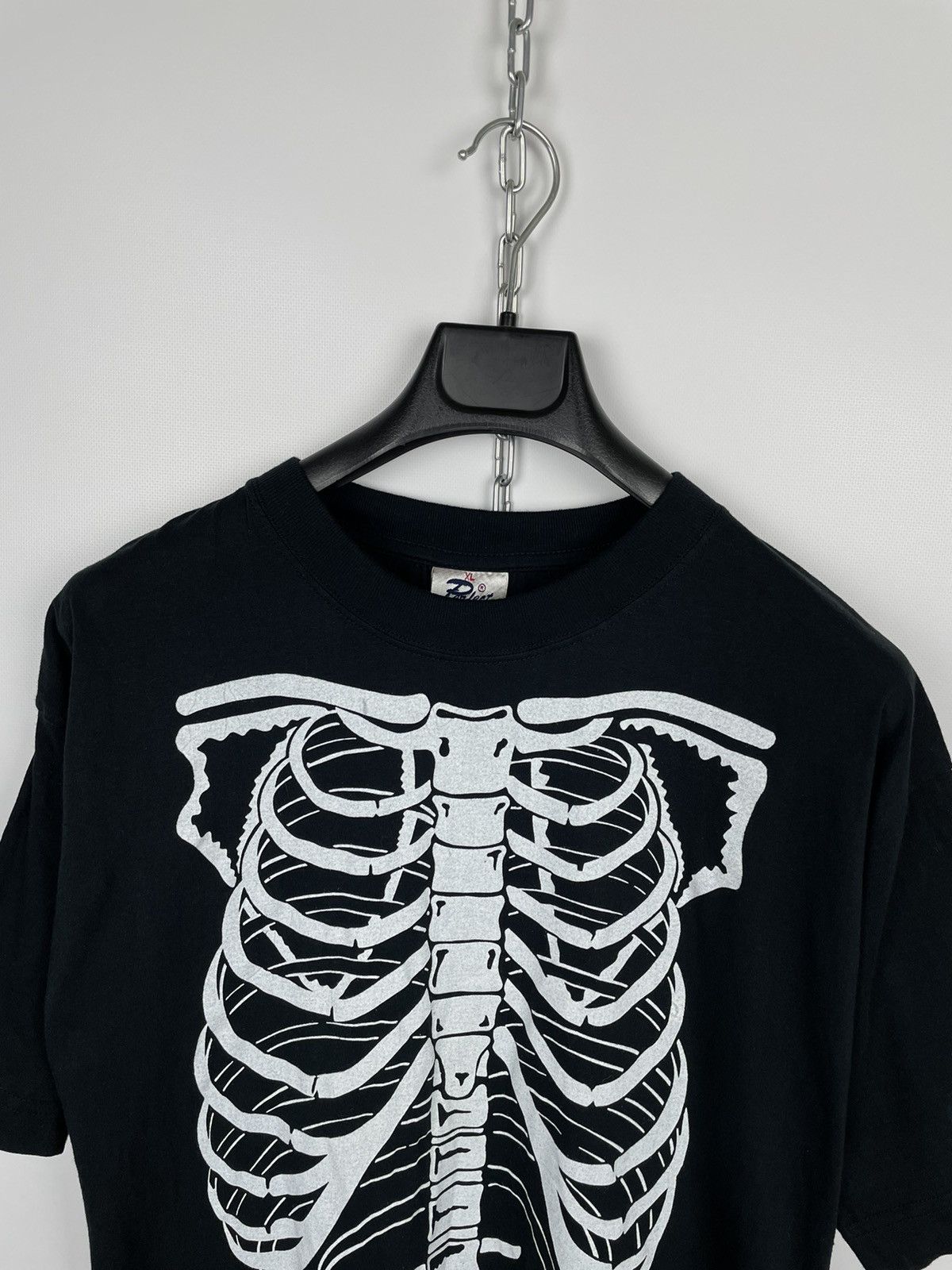 Other × Vintage Vintage 90s Skeleton T-Shirt Size US XL / EU 56 / 4 - 4 Thumbnail