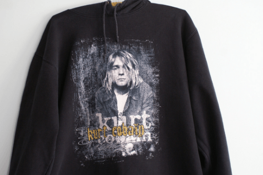 Vintage Vintage Kurt Cobain Hoodie, Vintage Nirvana Hoodie Size US L / EU 52-54 / 3 - 8 Thumbnail