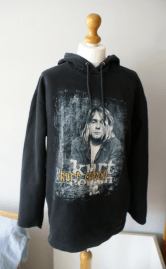 Vintage Kurt Cobain Hoodie Vintage Nirvana Hoodie