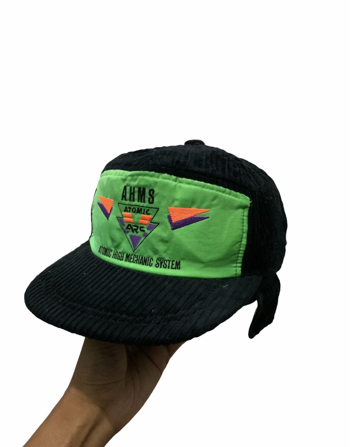 Japanese Brand AHMS Atomic Coduroy Rare Ski Hat Size ONE SIZE - 2 Thumbnail