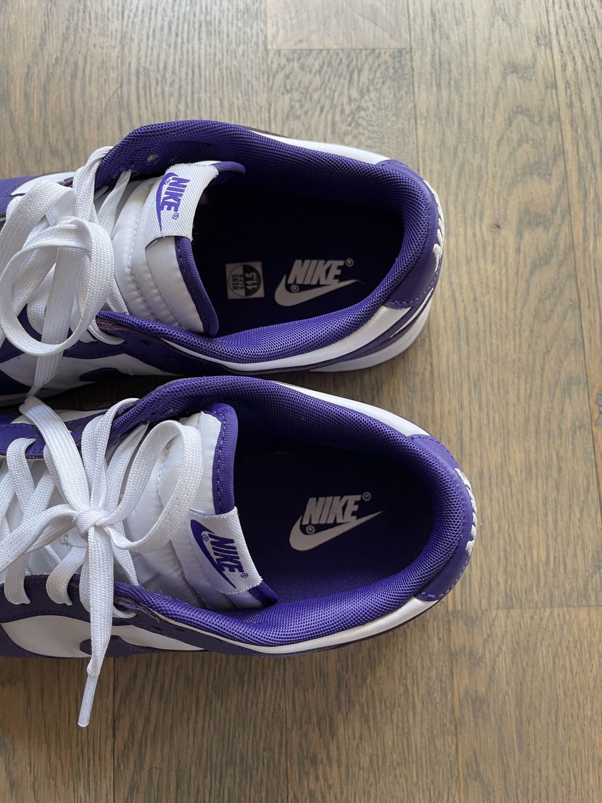 Nike Dunk Low Championship Purple Size 11.5 Size US 11.5 / EU 44-45 - 4 Thumbnail