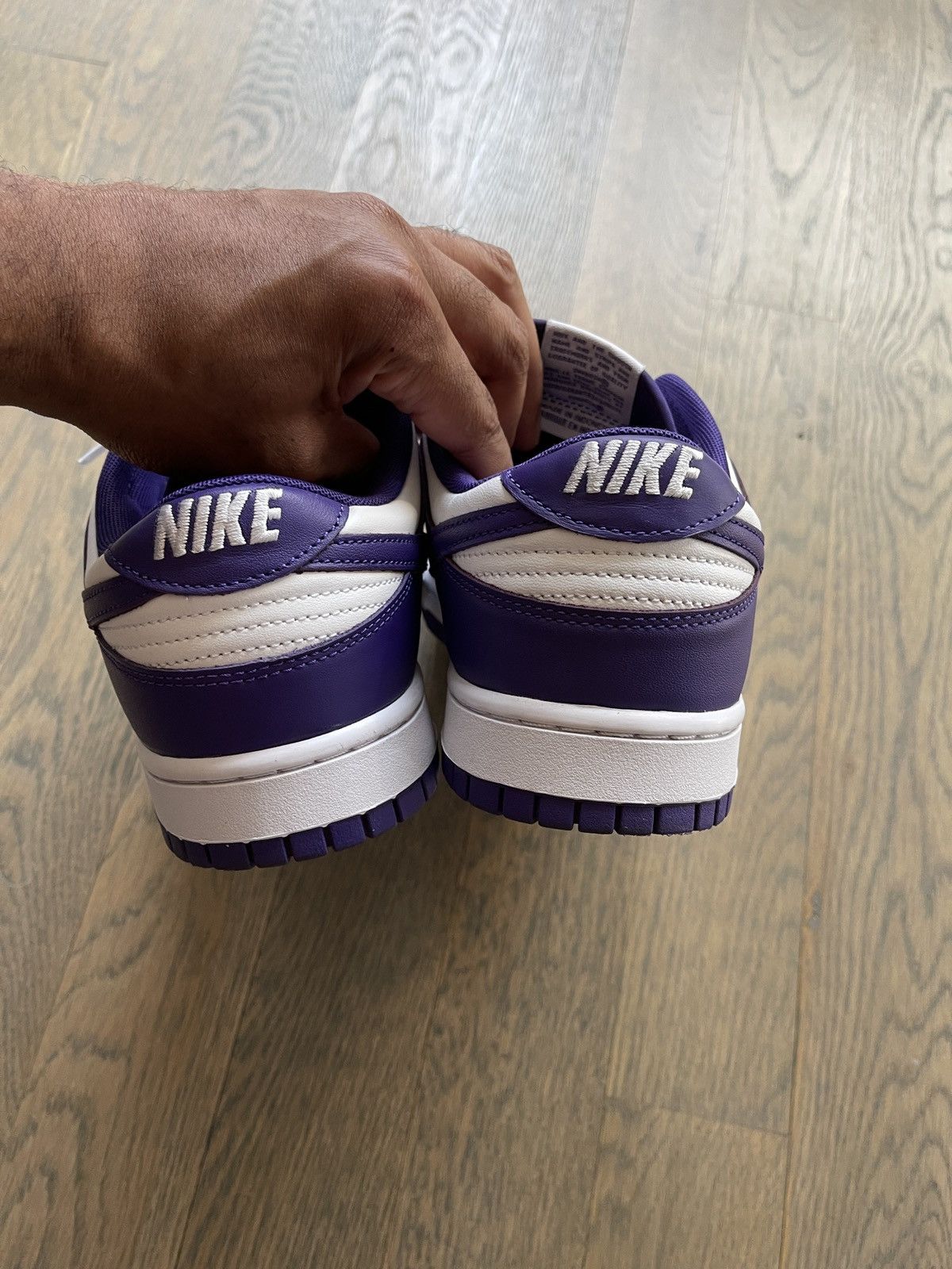 Nike Dunk Low Championship Purple Size 11.5 Size US 11.5 / EU 44-45 - 5 Thumbnail
