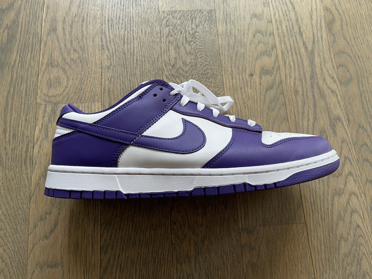 Nike Dunk Low Championship Purple Size 11.5 Size US 11.5 / EU 44-45 - 1 Thumbnail