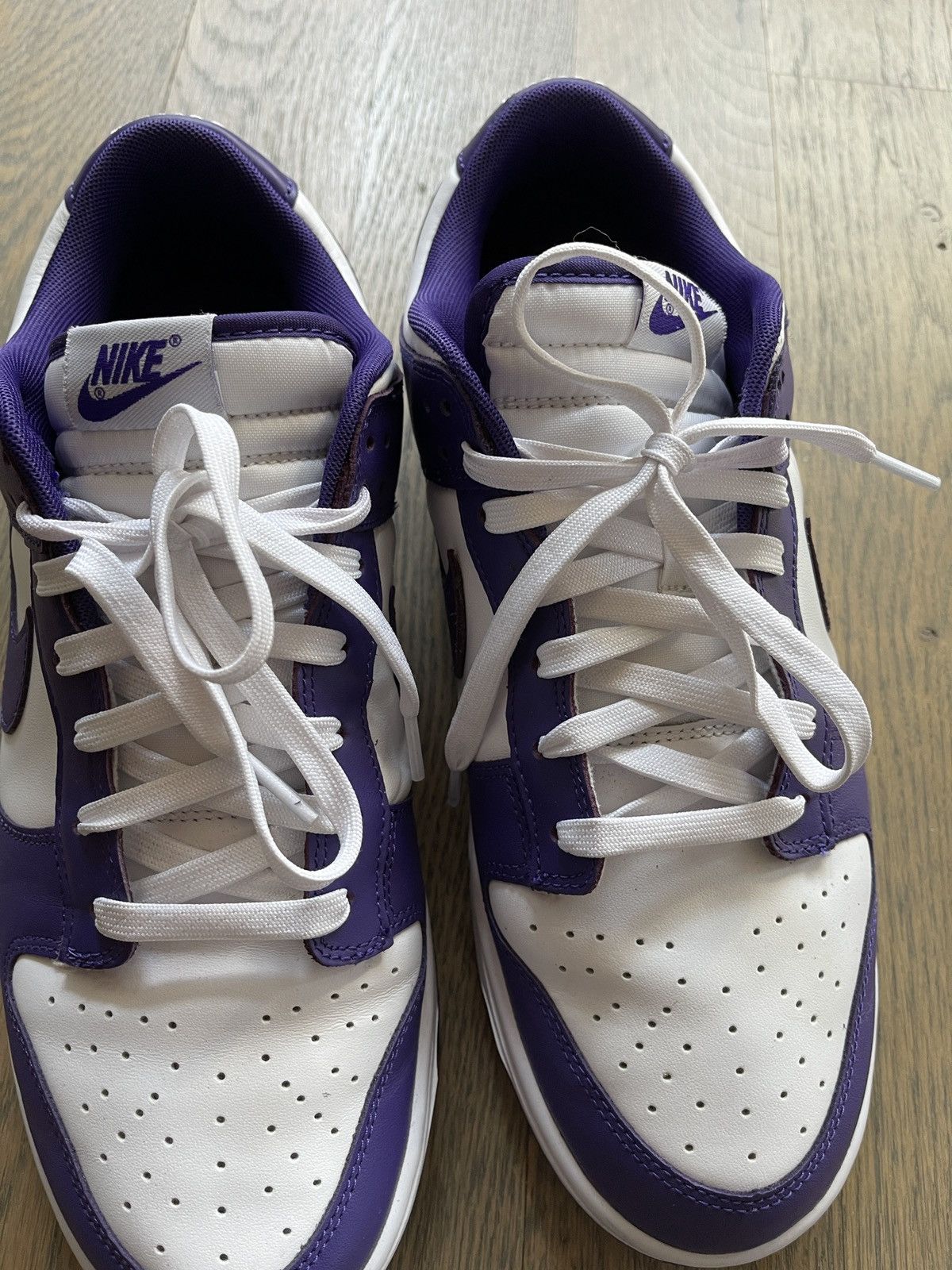 Nike Dunk Low Championship Purple Size 11.5 Size US 11.5 / EU 44-45 - 9 Thumbnail