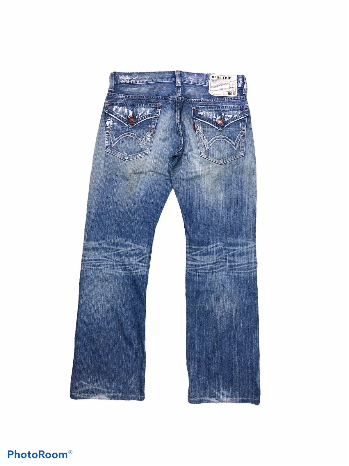 Edwin EDWIN 503 DISTRESSED PAINTED DENIM Size US 34 / EU 50 - 2 Thumbnail