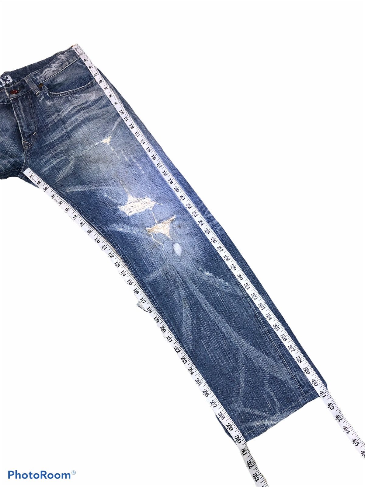 Edwin EDWIN 503 DISTRESSED PAINTED DENIM Size US 34 / EU 50 - 11 Thumbnail