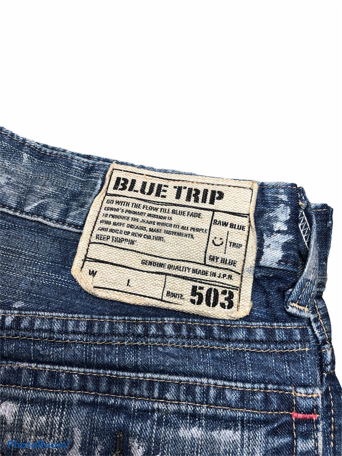 Edwin EDWIN 503 DISTRESSED PAINTED DENIM Size US 34 / EU 50 - 3 Thumbnail