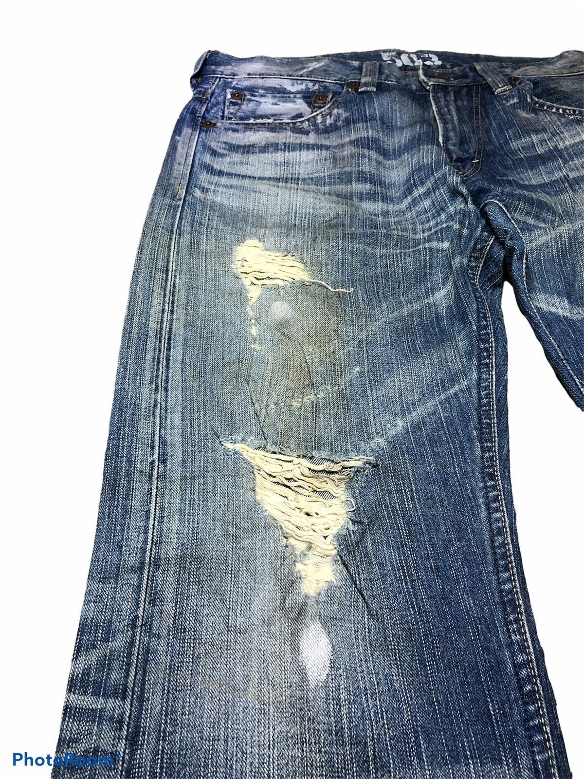 Edwin EDWIN 503 DISTRESSED PAINTED DENIM Size US 34 / EU 50 - 5 Thumbnail