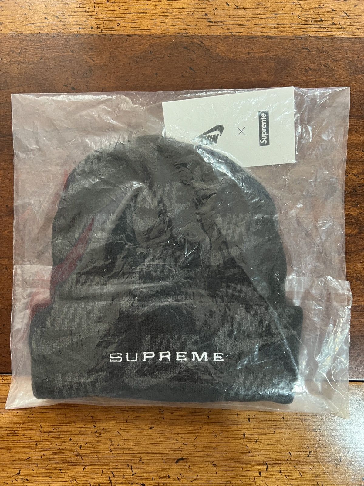 Nike × Supreme Supreme Nike Jacquard Logos Beanie Grailed