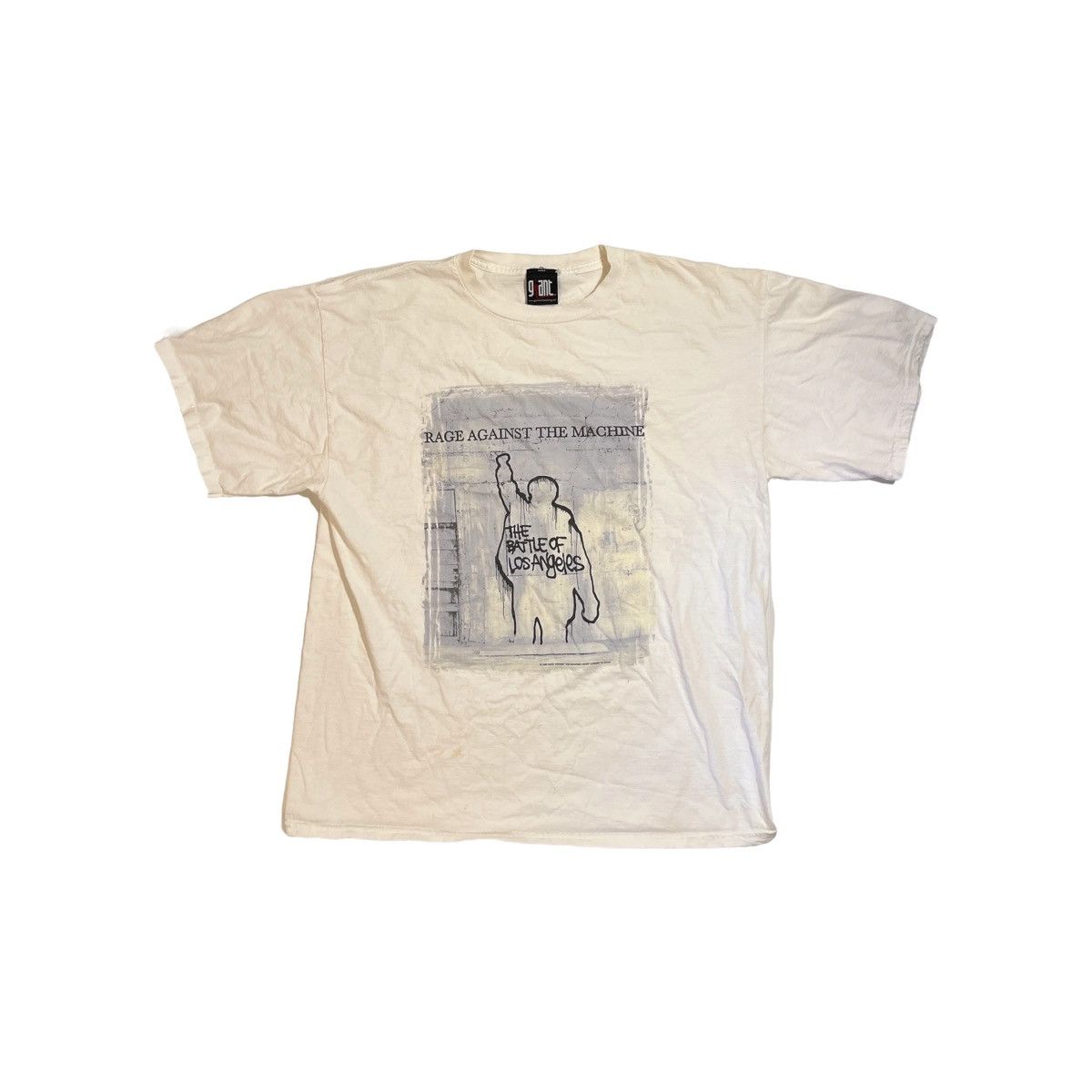 image of Band Tees x Vintage 1999 Rage Against The Machine Battle Of La Tee in Grey, Men's (Size XL)