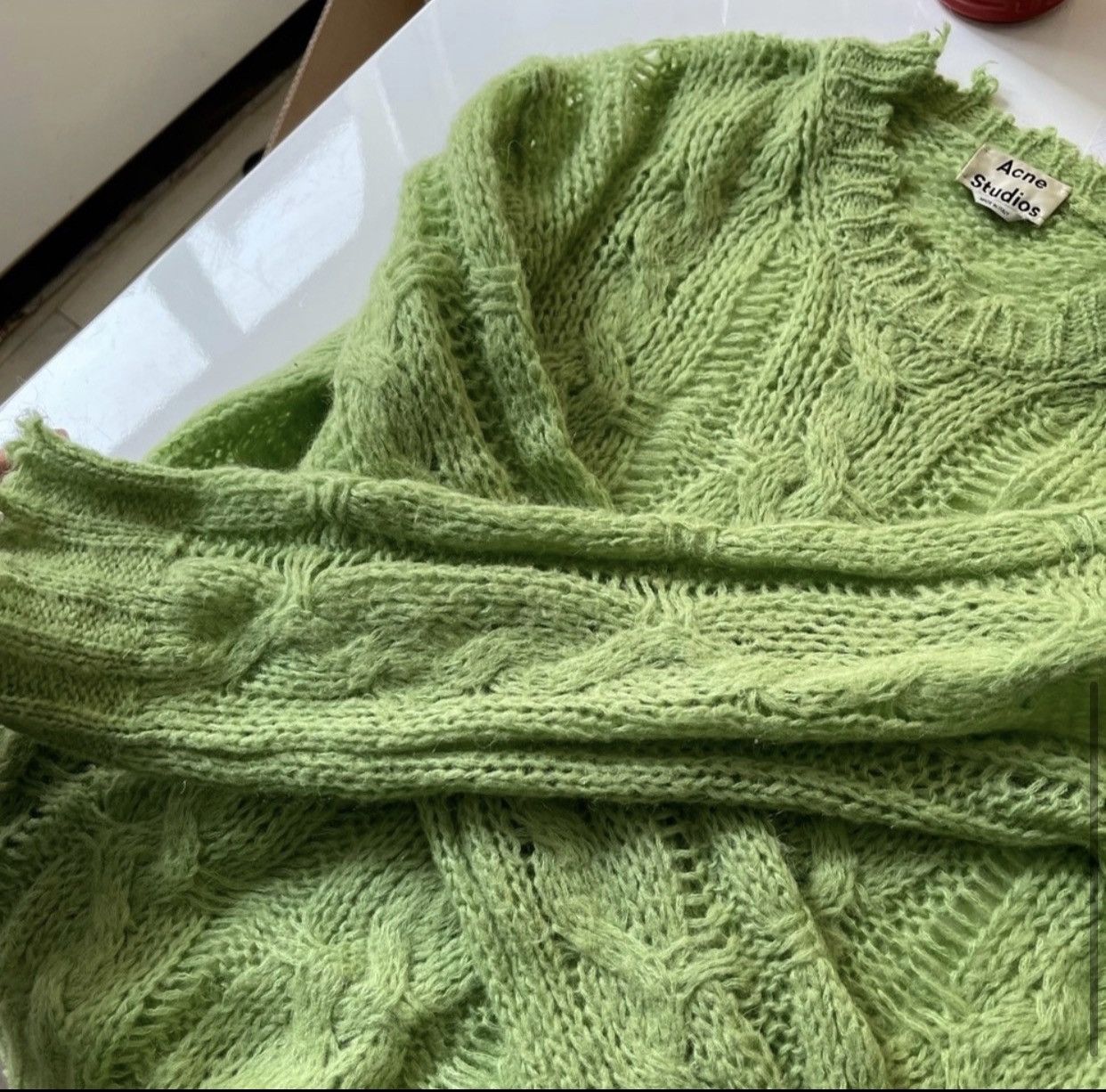 Acne Studios RARE GRAIL acne studios runway distressed sweater unisex Size US S / EU 44-46 / 1 - 1 Thumbnail