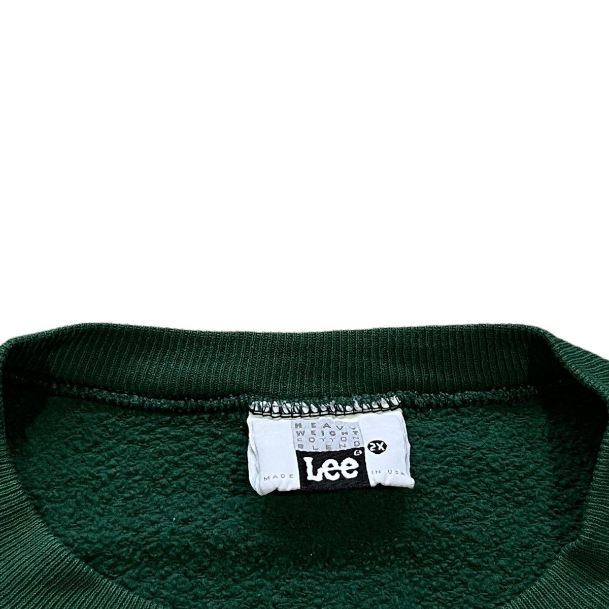 Lee × Vintage 90s Lee Sweatshirt Green Size US XXL / EU 58 / 5 - 2 Thumbnail