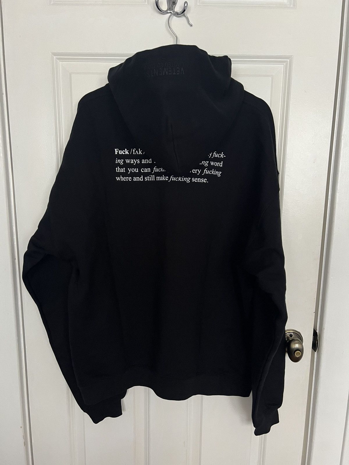 Vetements Vetements SS21 Fuck Definition Hoodie | Grailed