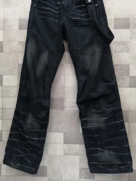 Japanese Brand Zip Element Punk Bondage Grunge Suspender Jeans Size US 28 / EU 44 - 4 Thumbnail