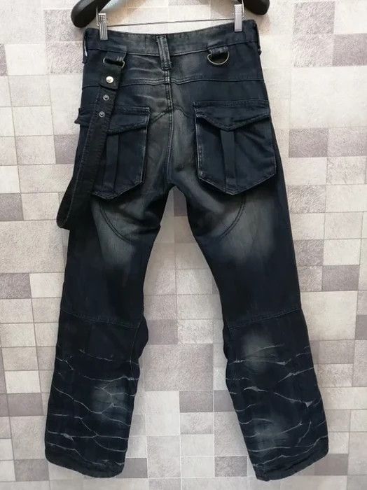 Japanese Brand Zip Element Punk Bondage Grunge Suspender Jeans Size US 28 / EU 44 - 7 Thumbnail