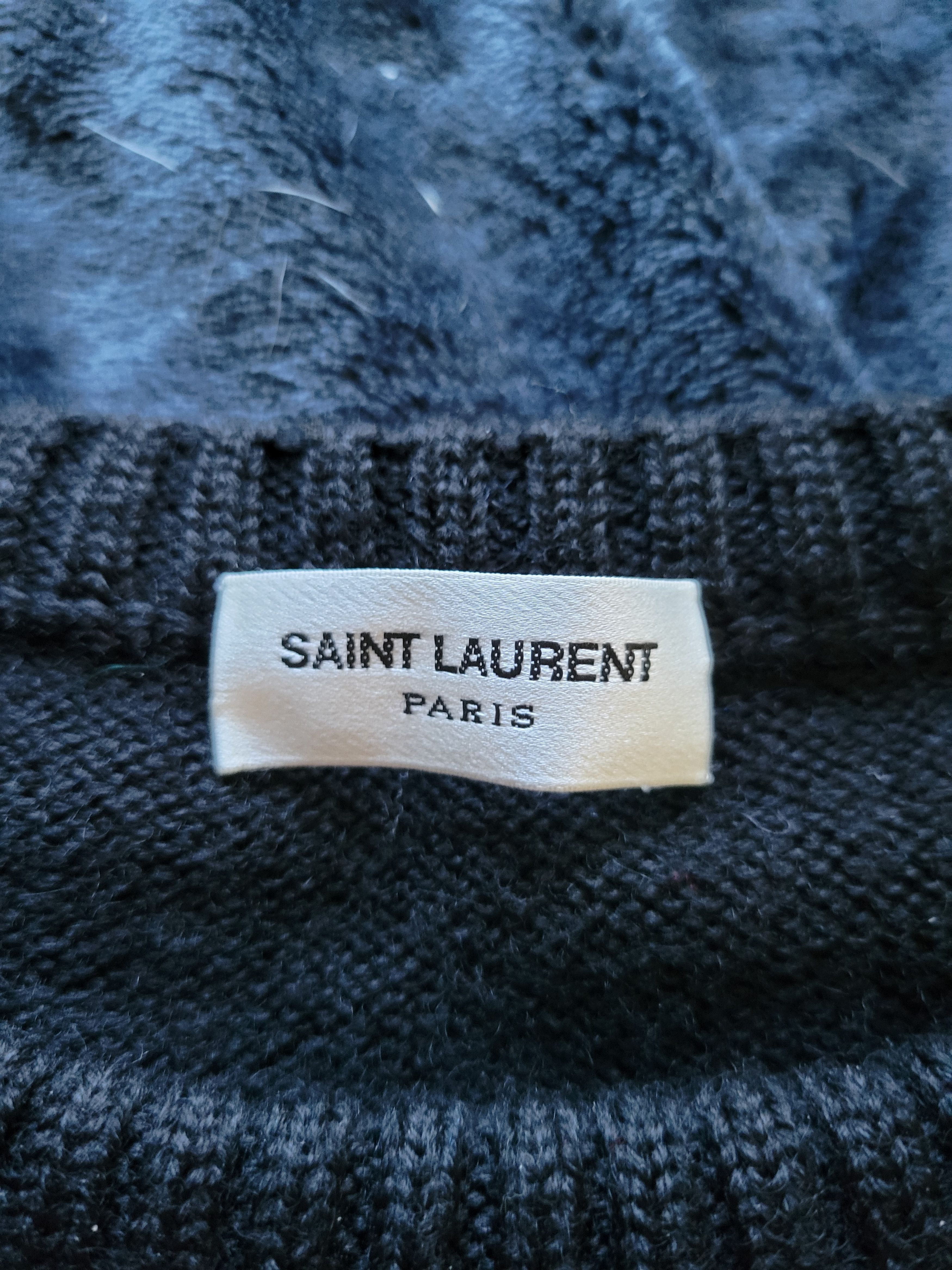 Saint Laurent Paris Saint Laurent Shark Intarsia Knit Sweater Size US XS / EU 42 / 0 - 4 Thumbnail