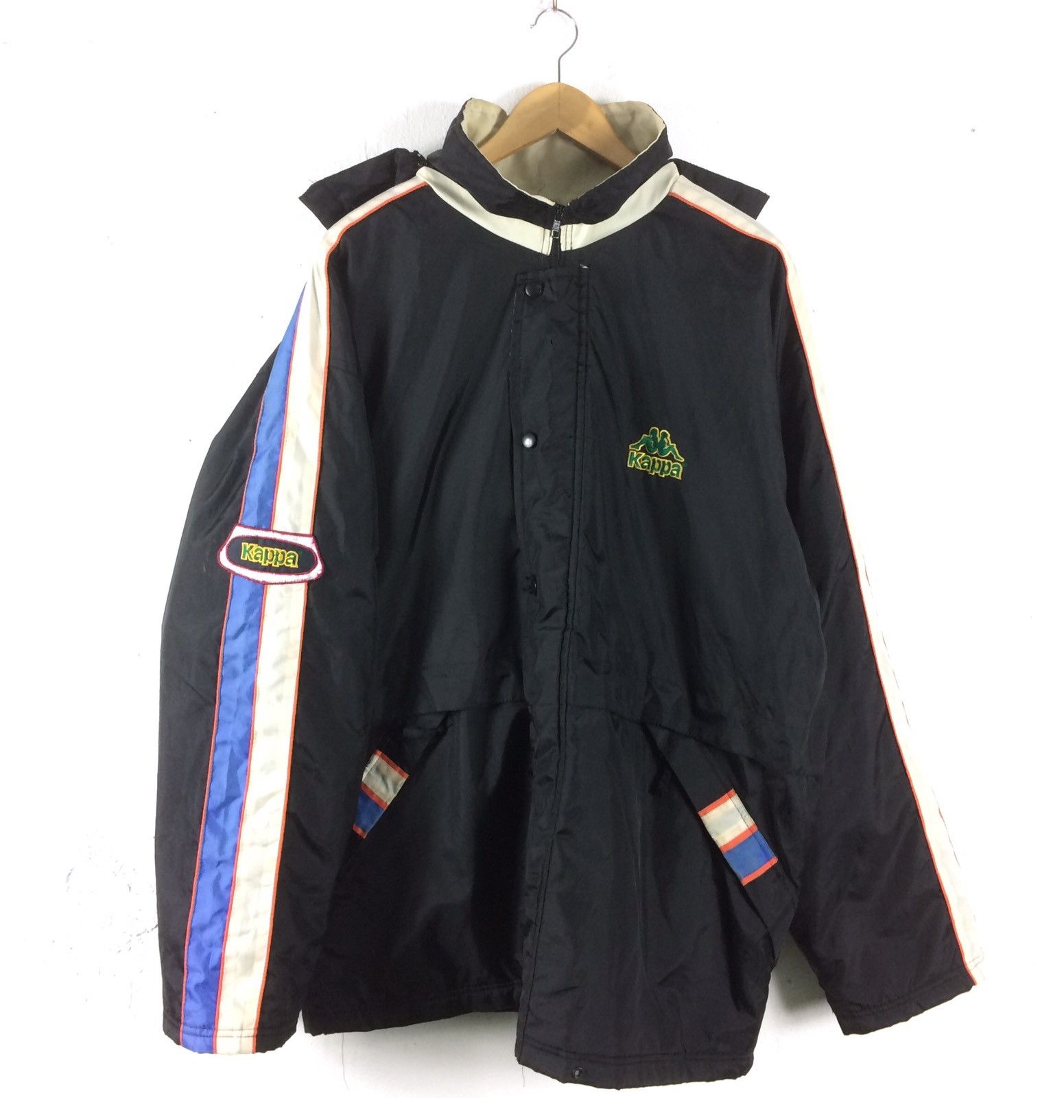 Kappa Vintage Kappa Big Logo Hoodie | Multicolour Long Jacket Size US L / EU 52-54 / 3 - 2 Thumbnail