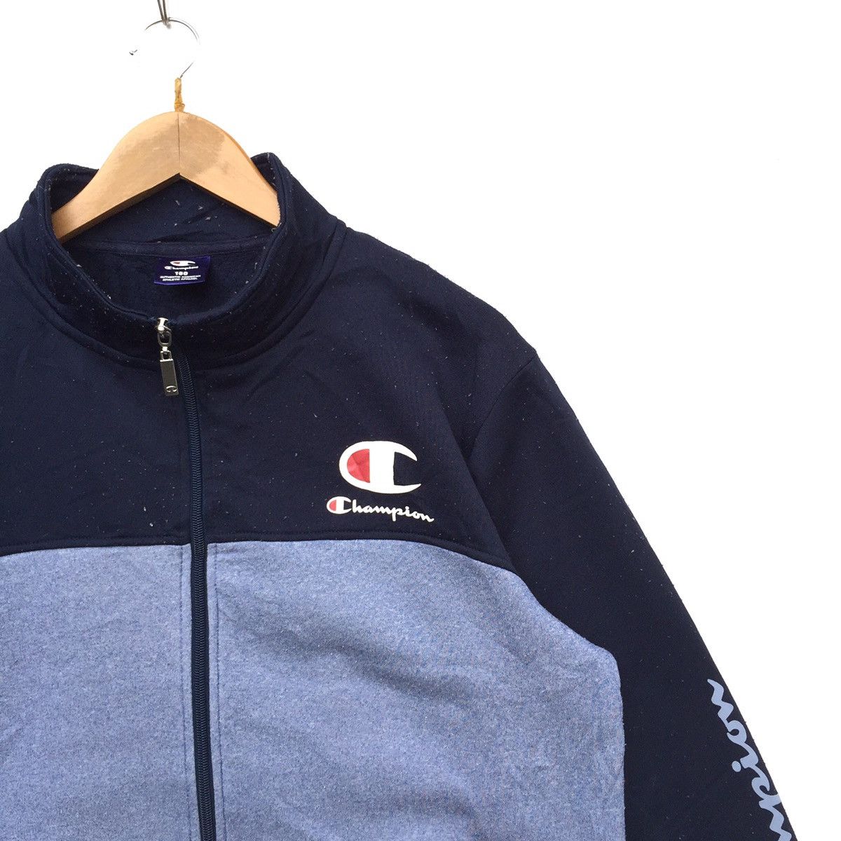 Champion Vintage 90s Champion Product Big Logo Zipper Jacket | M Size US M / EU 48-50 / 2 - 2 Thumbnail